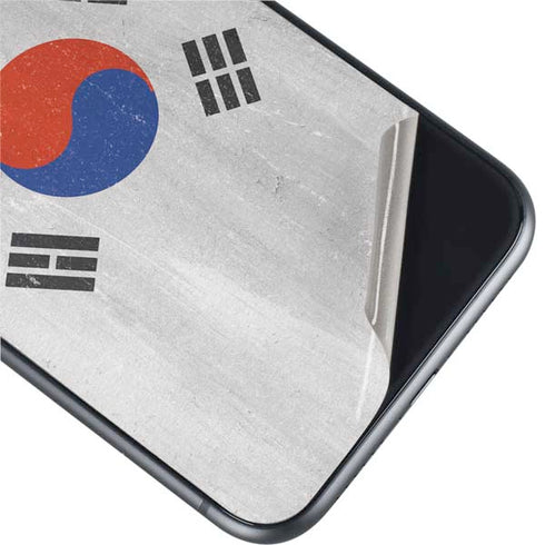 South Korean Flag Distressed iPhone 11 Skin